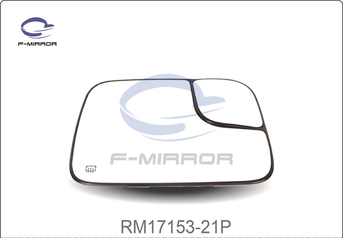 DOOR MIRROR GLASS W/PLATE