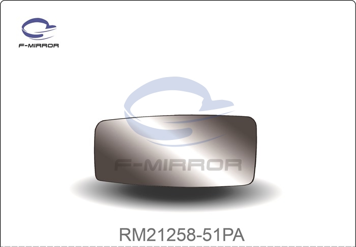 DOOR MIRROR GLASS W/PLATE