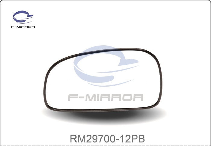 DOOR MIRROR GLASS W/PLATE