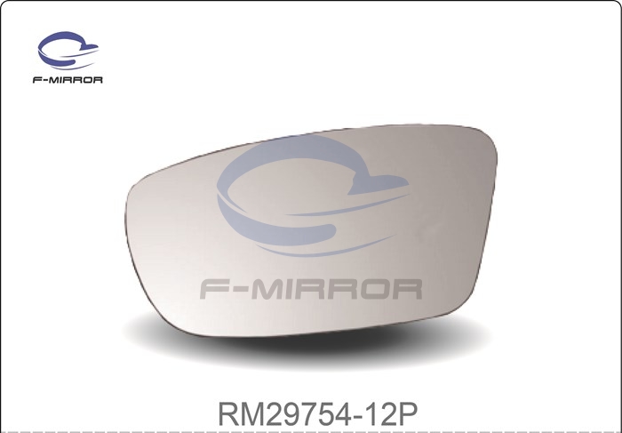 DOOR MIRROR GLASS W/PLATE