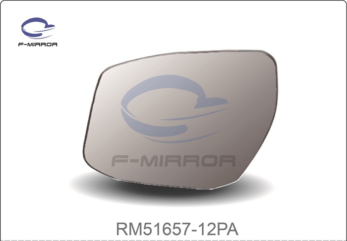 DOOR MIRROR GLASS W/PLATE