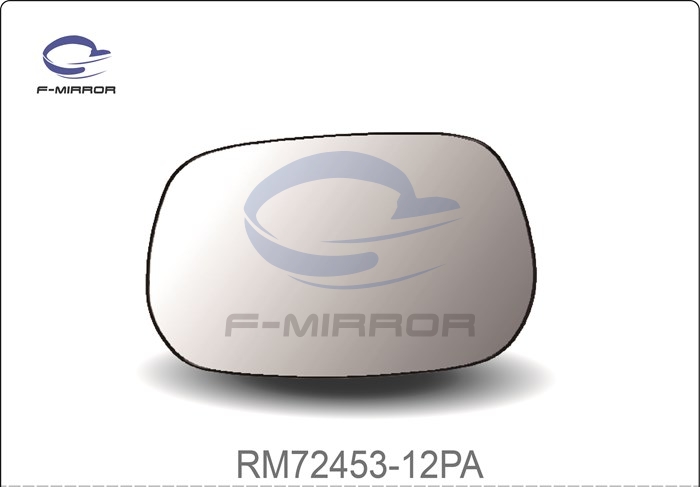 DOOR MIRROR GLASS W/PLATE