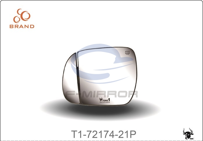 TORO1 TWO-AXIS MIRROR GLASS W/PLATE,OE STYLE FITTING